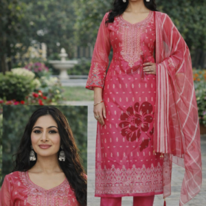 PARTY WEAR KURTI PANTS WITH DUPATTA